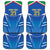 Italy Rugby Custom Car Mats Italian Wolf Mascot Go Gli Azzurri