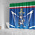 Italy Rugby Custom Shower Curtain Italian Wolf Mascot Go Gli Azzurri