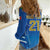 Italy Rugby Custom Women Casual Shirt Italian Wolf Mascot Go Gli Azzurri