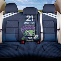 Scotland Rugby Custom Back Car Seat Cover Thistle Mascot Go Scottish!