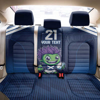 Scotland Rugby Custom Back Car Seat Cover Thistle Mascot Go Scottish!