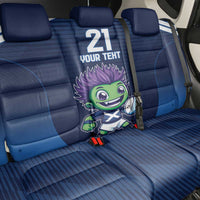 Scotland Rugby Custom Back Car Seat Cover Thistle Mascot Go Scottish!
