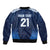 Scotland Rugby Custom Bomber Jacket Thistle Mascot Go Scottish!