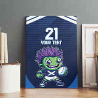 Scotland Rugby Custom Canvas Wall Art Thistle Mascot Go Scottish!