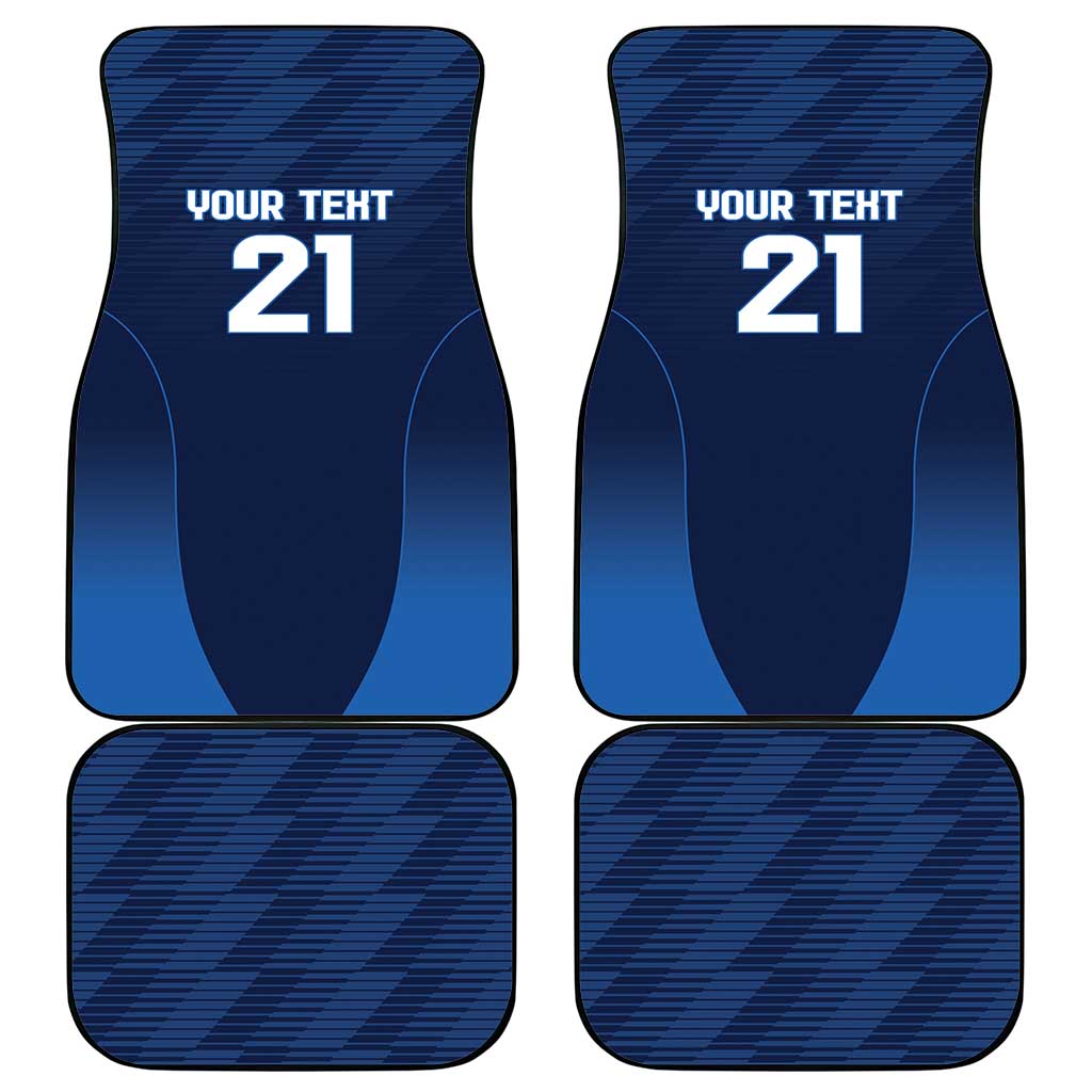 Scotland Rugby Custom Car Mats Thistle Mascot Go Scottish!