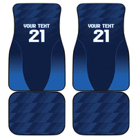 Scotland Rugby Custom Car Mats Thistle Mascot Go Scottish!