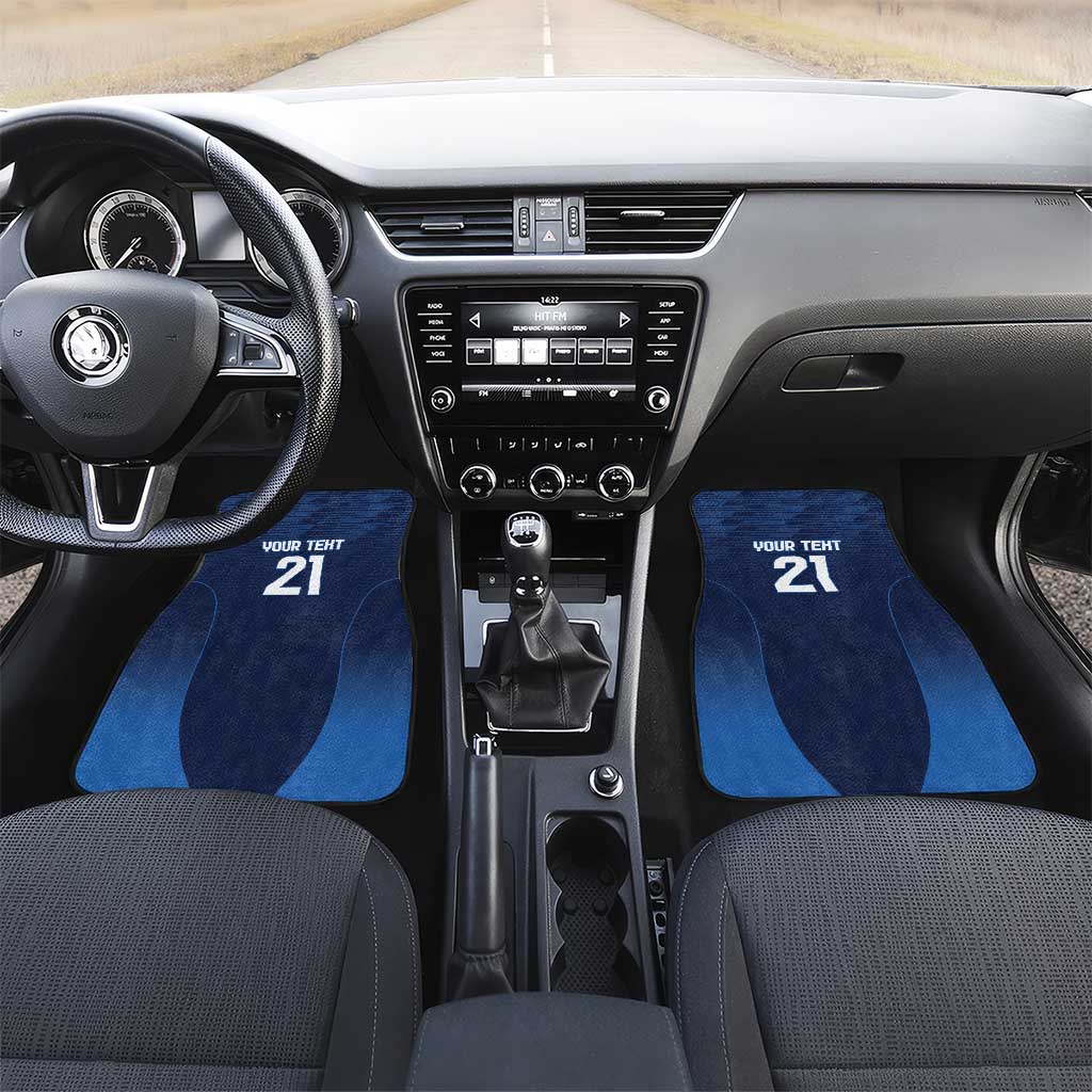 Scotland Rugby Custom Car Mats Thistle Mascot Go Scottish!