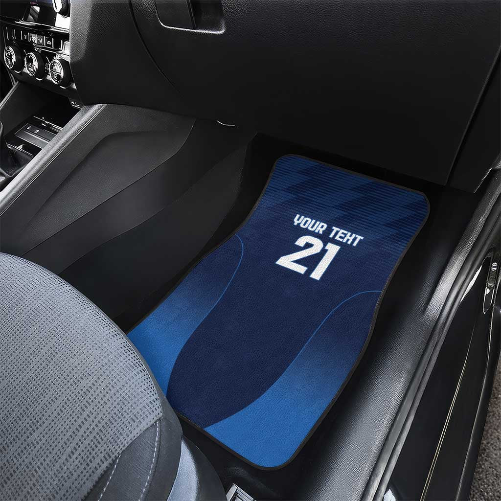 Scotland Rugby Custom Car Mats Thistle Mascot Go Scottish!
