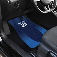 Scotland Rugby Custom Car Mats Thistle Mascot Go Scottish!