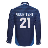 Scotland Rugby Custom Family Matching Off Shoulder Maxi Dress and Hawaiian Shirt Thistle Mascot Go Scottish!