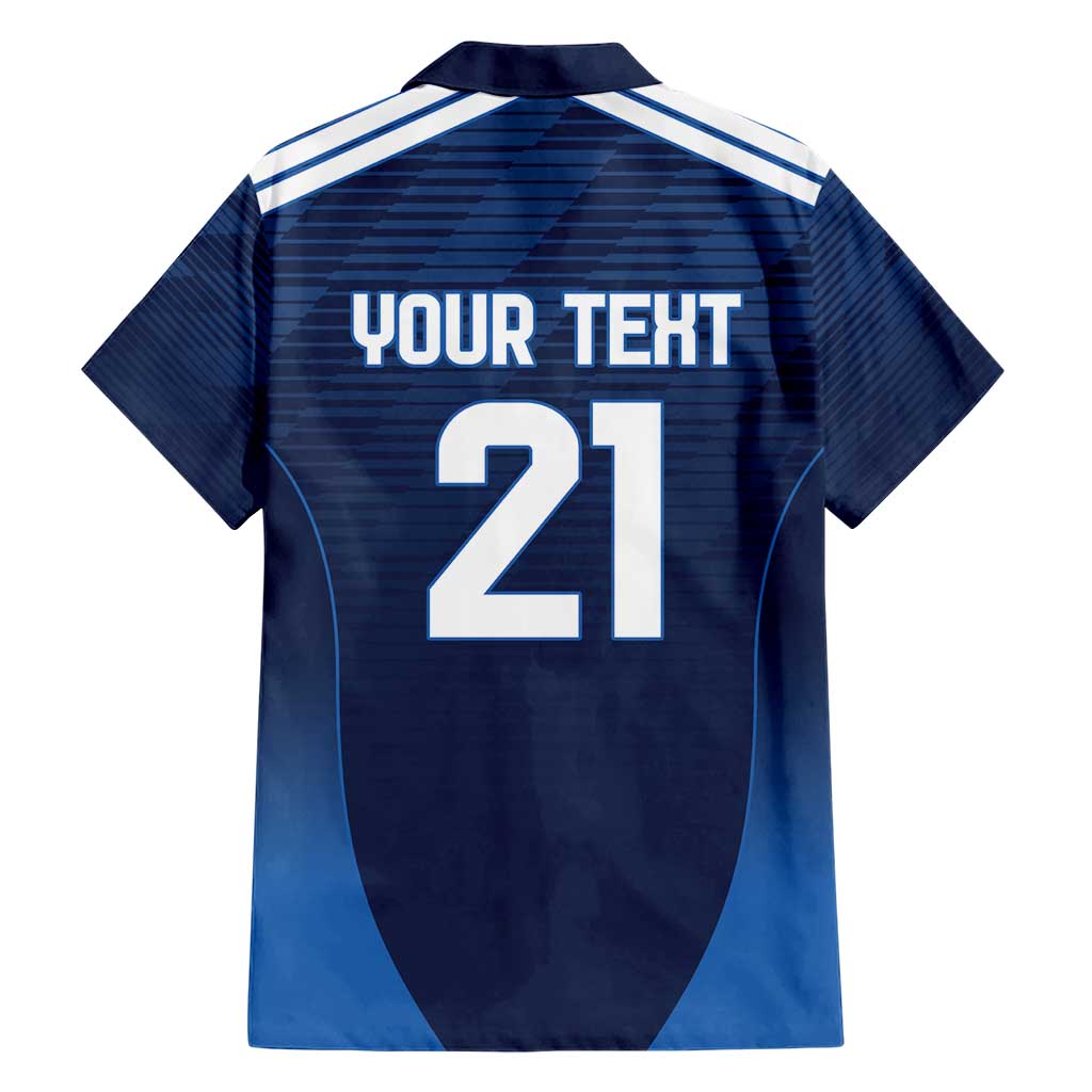 Scotland Rugby Custom Family Matching Short Sleeve Bodycon Dress and Hawaiian Shirt Thistle Mascot Go Scottish!