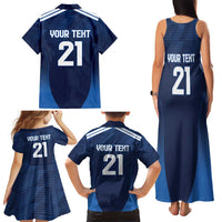 Scotland Rugby Custom Family Matching Tank Maxi Dress and Hawaiian Shirt Thistle Mascot Go Scottish!