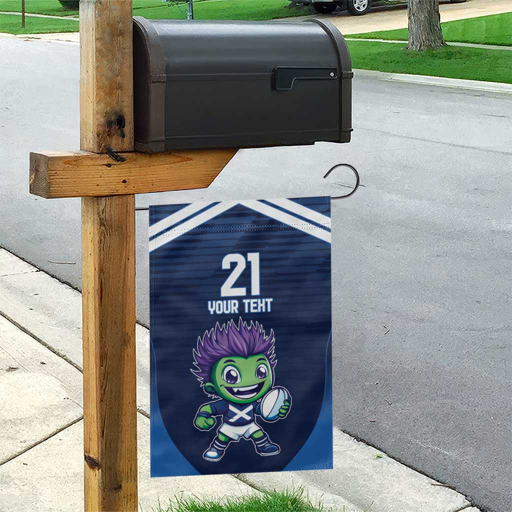 Scotland Rugby Custom Garden Flag Thistle Mascot Go Scottish!