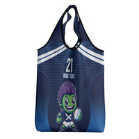 Scotland Rugby Custom Grocery Bag Thistle Mascot Go Scottish!