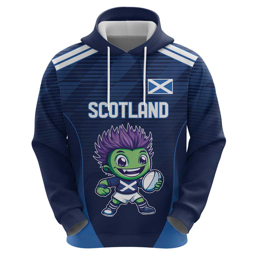 Scotland Rugby Custom Hoodie Thistle Mascot Go Scottish!