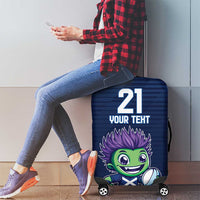Scotland Rugby Custom Luggage Cover Thistle Mascot Go Scottish!