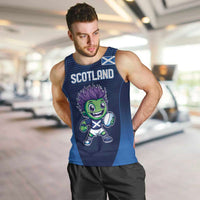 Scotland Rugby Custom Men Tank Top Thistle Mascot Go Scottish!
