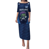 Scotland Rugby Custom Puletasi Thistle Mascot Go Scottish!