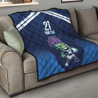 Scotland Rugby Custom Quilt Thistle Mascot Go Scottish!