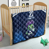 Scotland Rugby Custom Quilt Thistle Mascot Go Scottish!