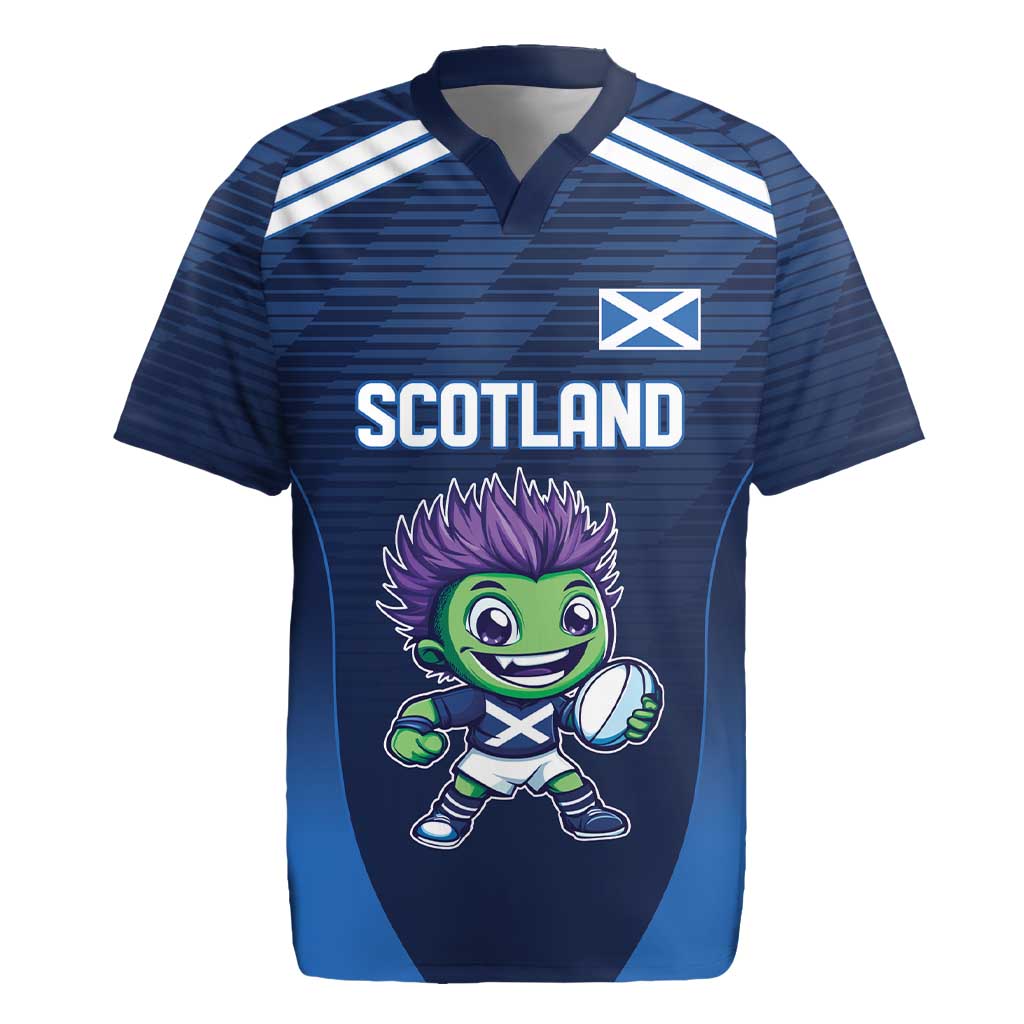 Scotland Rugby Custom Rugby Jersey Thistle Mascot Go Scottish!