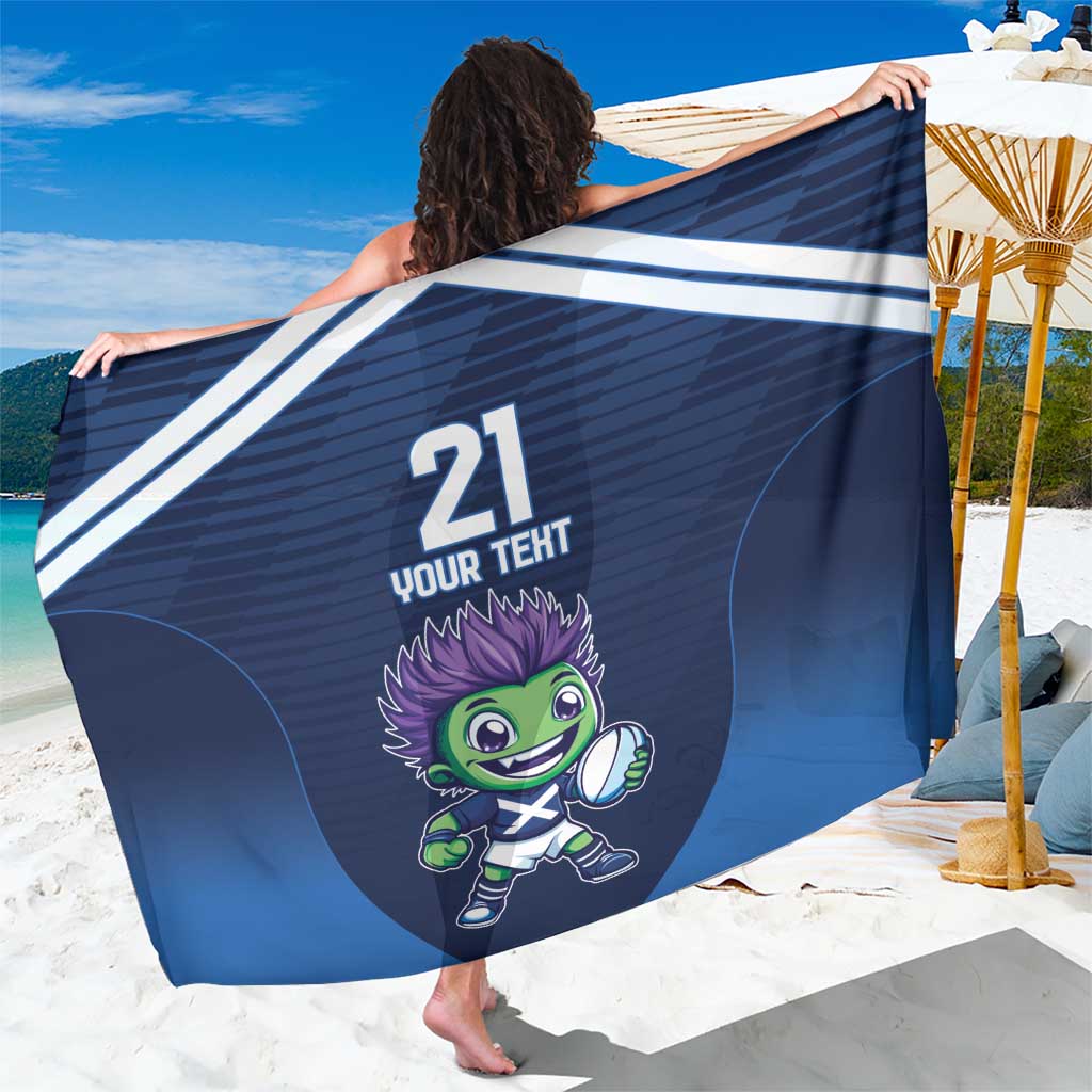Scotland Rugby Custom Sarong Thistle Mascot Go Scottish!