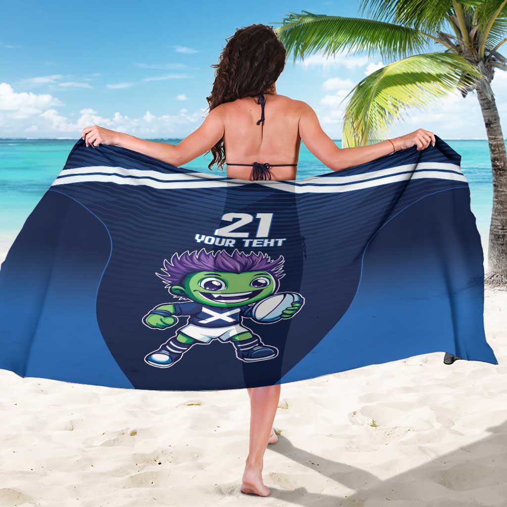 Scotland Rugby Custom Sarong Thistle Mascot Go Scottish!