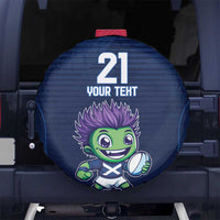 Scotland Rugby Custom Spare Tire Cover Thistle Mascot Go Scottish!