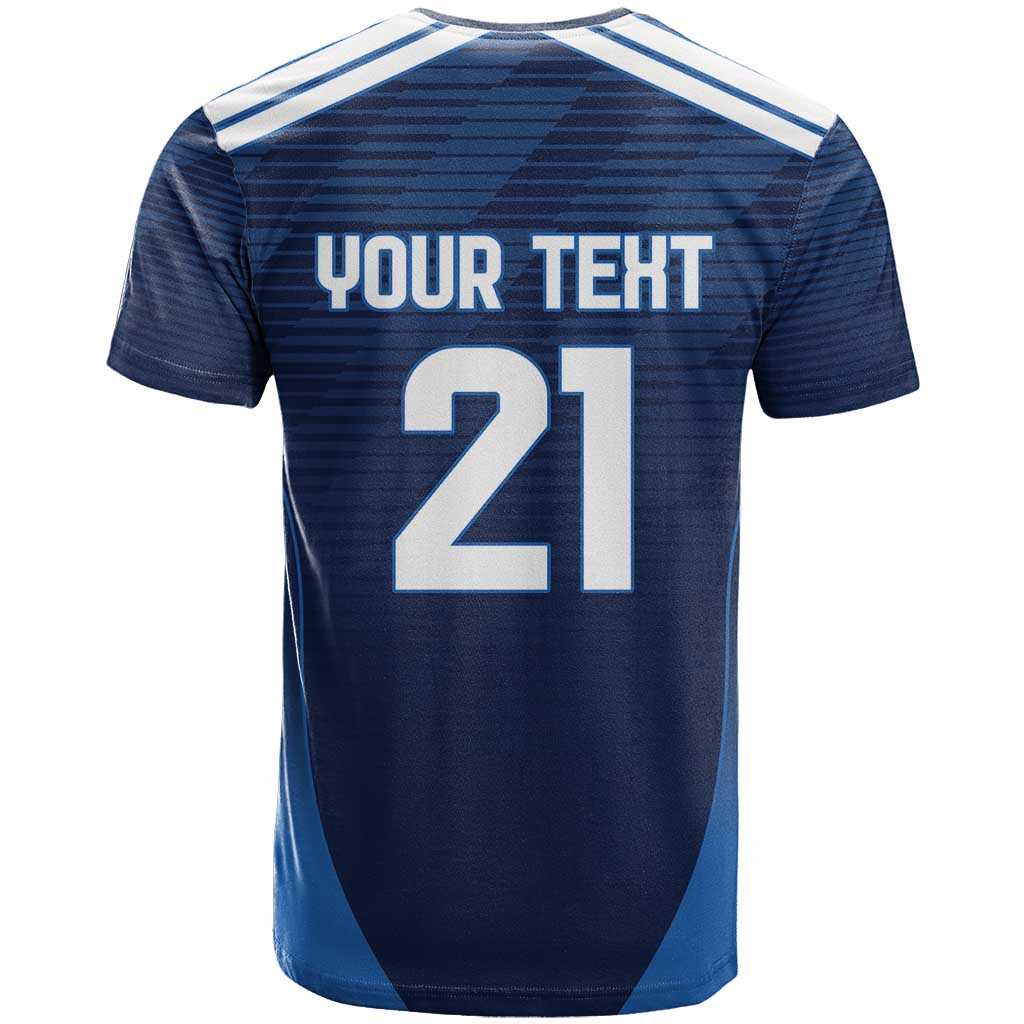 Scotland Rugby Custom T Shirt Thistle Mascot Go Scottish!