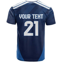 Scotland Rugby Custom T Shirt Thistle Mascot Go Scottish!