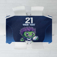 Scotland Rugby Custom Tablecloth Thistle Mascot Go Scottish!
