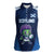 Scotland Rugby Custom Women Sleeveless Polo Shirt Thistle Mascot Go Scottish!