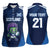 Scotland Rugby Custom Women Sleeveless Polo Shirt Thistle Mascot Go Scottish!