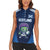 Scotland Rugby Custom Women Sleeveless Polo Shirt Thistle Mascot Go Scottish!