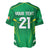 Ireland Rugby Custom Baseball Jersey Irish Warrior Mascot Go Shamrock