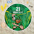 Ireland Rugby Custom Beach Blanket Irish Warrior Mascot Go Shamrock