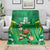 Ireland Rugby Custom Blanket Irish Warrior Mascot Go Shamrock