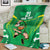Ireland Rugby Custom Blanket Irish Warrior Mascot Go Shamrock