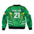 Ireland Rugby Custom Bomber Jacket Irish Warrior Mascot Go Shamrock