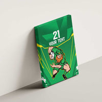 Ireland Rugby Custom Canvas Wall Art Irish Warrior Mascot Go Shamrock