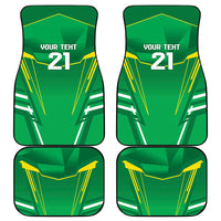 Ireland Rugby Custom Car Mats Irish Warrior Mascot Go Shamrock