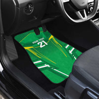 Ireland Rugby Custom Car Mats Irish Warrior Mascot Go Shamrock