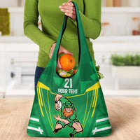 Ireland Rugby Custom Grocery Bag Irish Warrior Mascot Go Shamrock