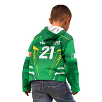 Ireland Rugby Custom Kid Hoodie Irish Warrior Mascot Go Shamrock