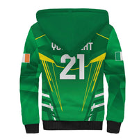 Ireland Rugby Custom Sherpa Hoodie Irish Warrior Mascot Go Shamrock