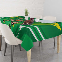 Ireland Rugby Custom Tablecloth Irish Warrior Mascot Go Shamrock