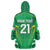 Ireland Rugby Custom Wearable Blanket Hoodie Irish Warrior Mascot Go Shamrock