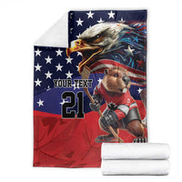 USA Canada Ice Hockey Custom Blanket Go Champion 4 Nations