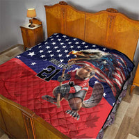 USA Canada Ice Hockey Custom Quilt Go Champion 4 Nations