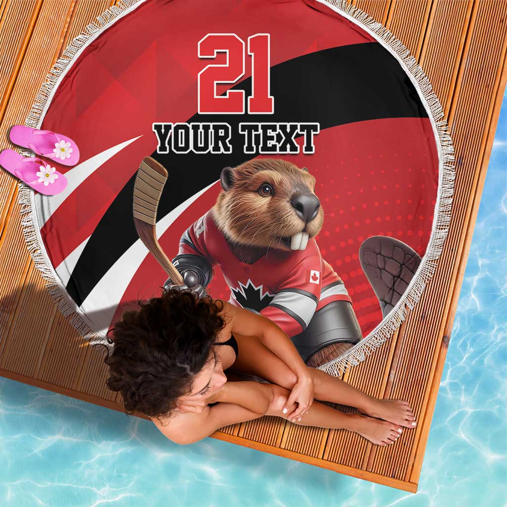 Canada Hockey Custom Beach Blanket Go Champion 4 Nations